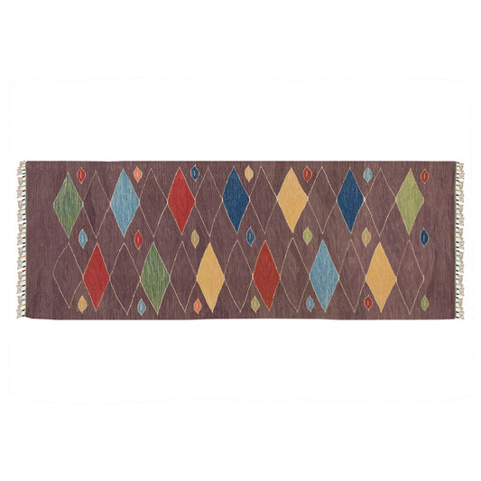 Handwoven Kilim,Turkish Kilim Rug,Oushak Kilim,Handspun Wool Kilim Rug,New Kilim Rug, Natural Color Kilim, 2'9 x 7'7 feet Kilim,3x8 Kilim Rug