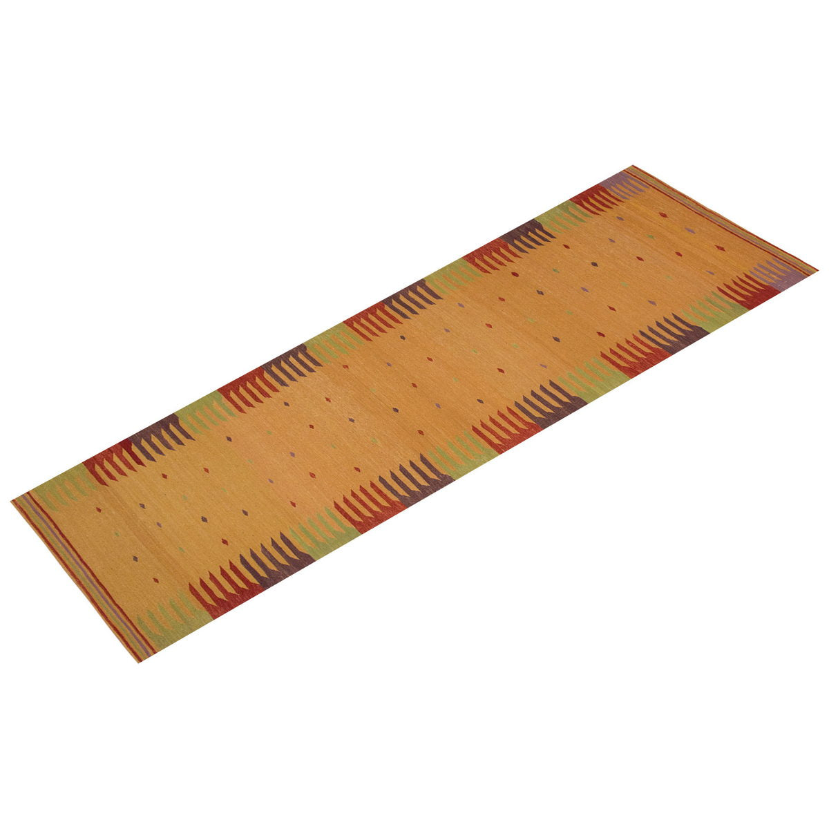 Handwoven Kilim,Turkish Kilim Rug,Oushak Kilim,Handspun Wool Kilim Rug,New Kilim Rug, Natural Color Kilim, 2.7 x 10 feet Kilim,3x10 Kilim Rug