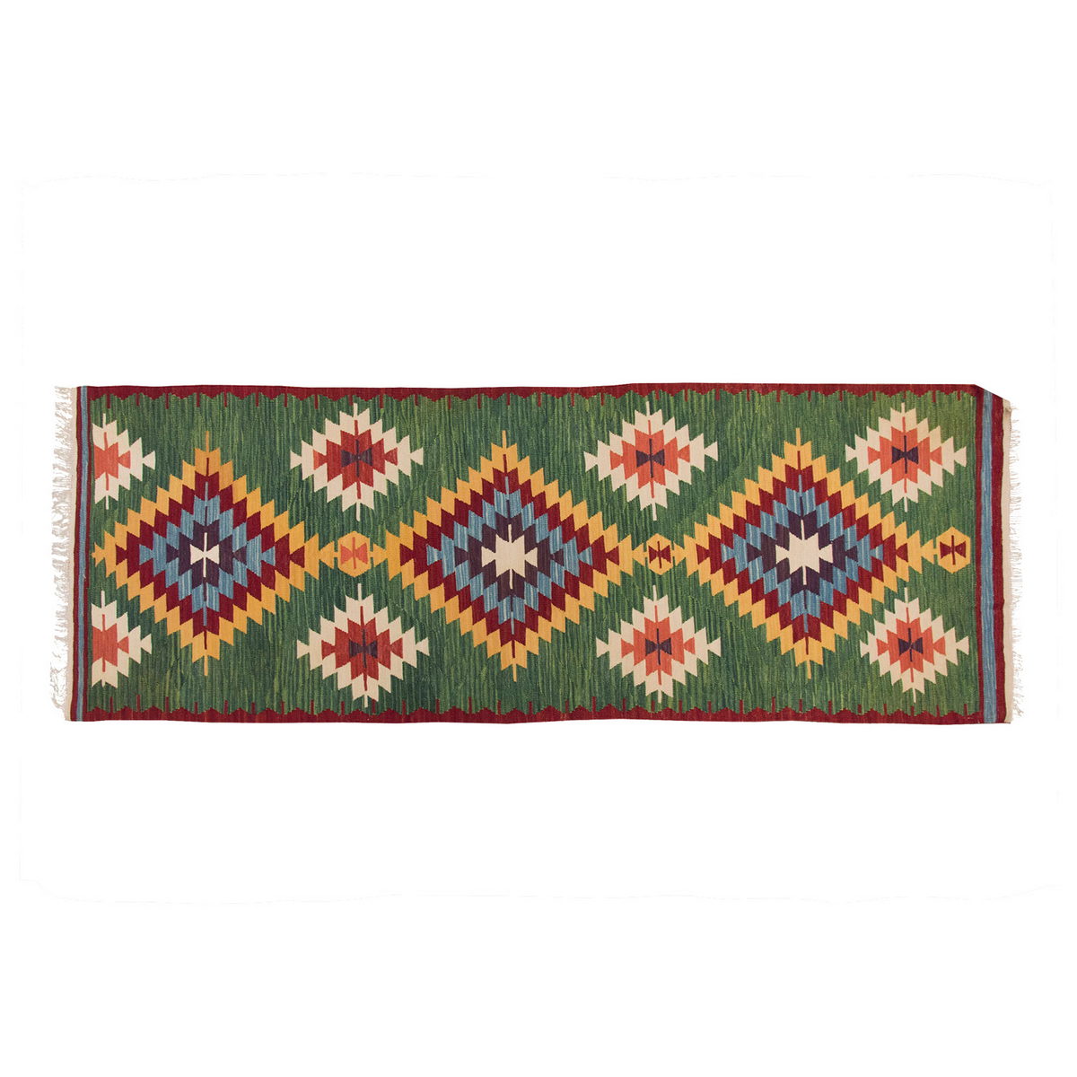 Handwoven Kilim,Turkish Kilim Rug,Oushak Kilim,Handspun Wool Kilim Rug,New Kilim Rug, Natural Color Kilim, 2.7x7.5 feet Kilim,3x8 Kilim Rug