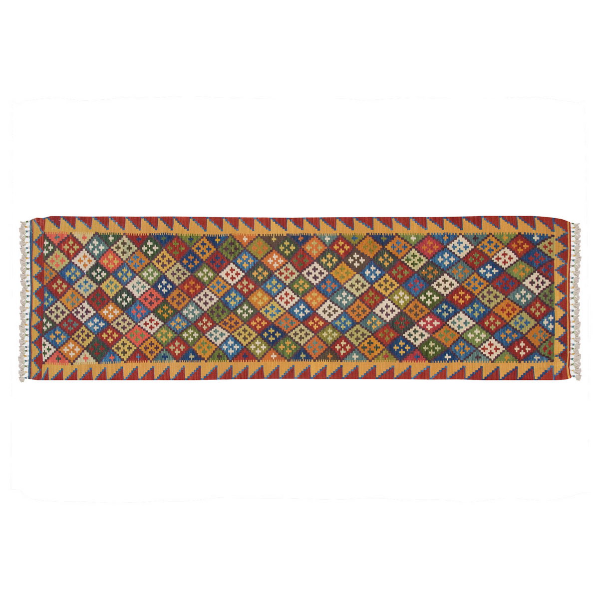 Handwoven Kilim,Turkish Kilim Rug,Oushak Kilim,Handspun Wool Kilim Rug,New Kilim Rug, Natural Color Kilim, 2.7x9 feet Kilim,3x9 Kilim Rug