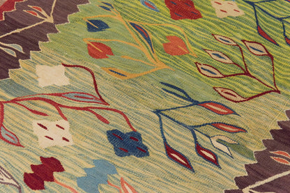 Handwoven Kilim,Turkish Kilim Rug,Oushak Kilim,Handspun Wool Kilim Rug,New Kilim Rug, Natural Color Kilim, 2.8x7.3 feet Kilim,3x7 Kilim Rug