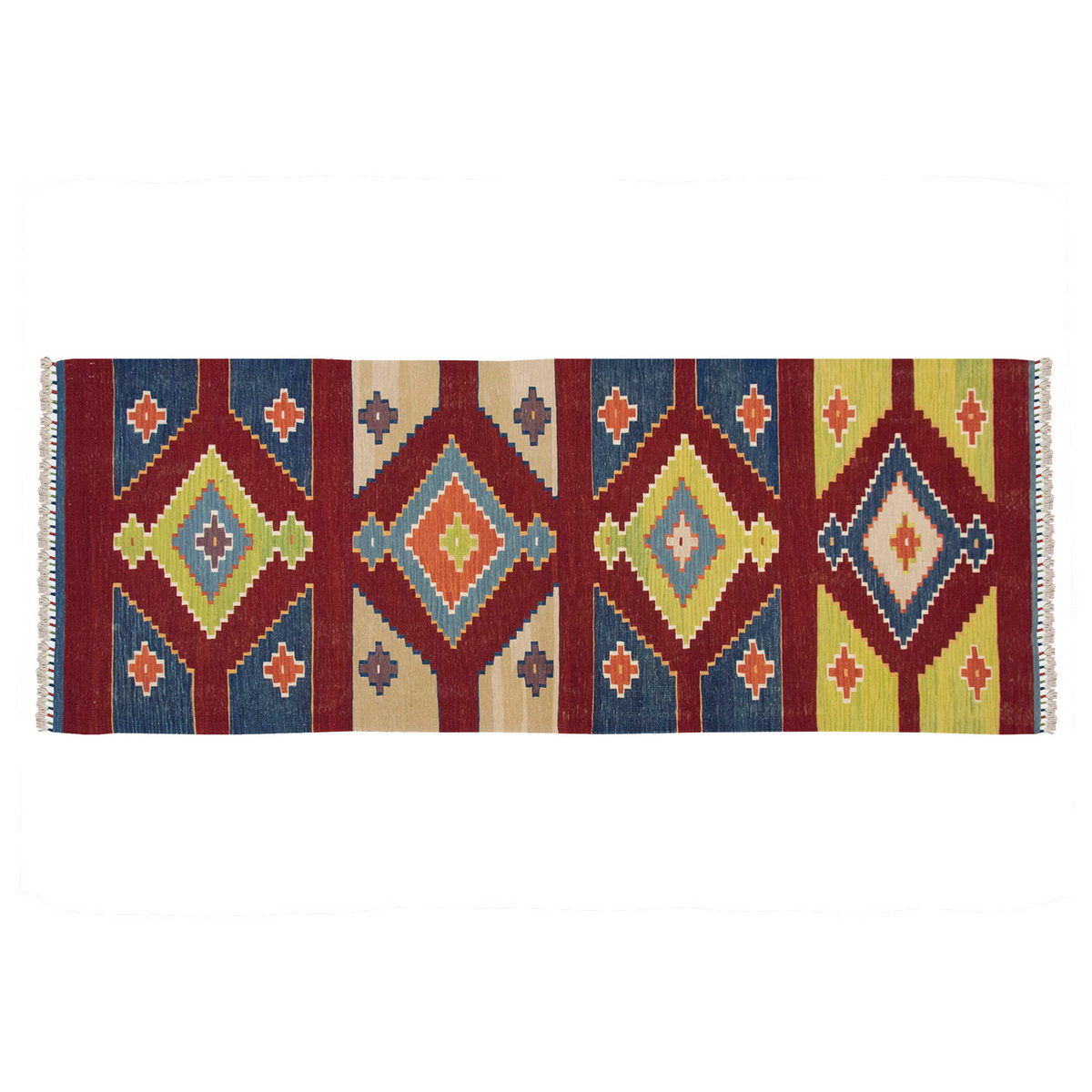 Handwoven Kilim,Turkish Kilim Rug,Oushak Kilim,Handspun Wool Kilim Rug,New Kilim Rug, Natural Color Kilim, 3x8 feet Kilim,3x8 Kilim Rug