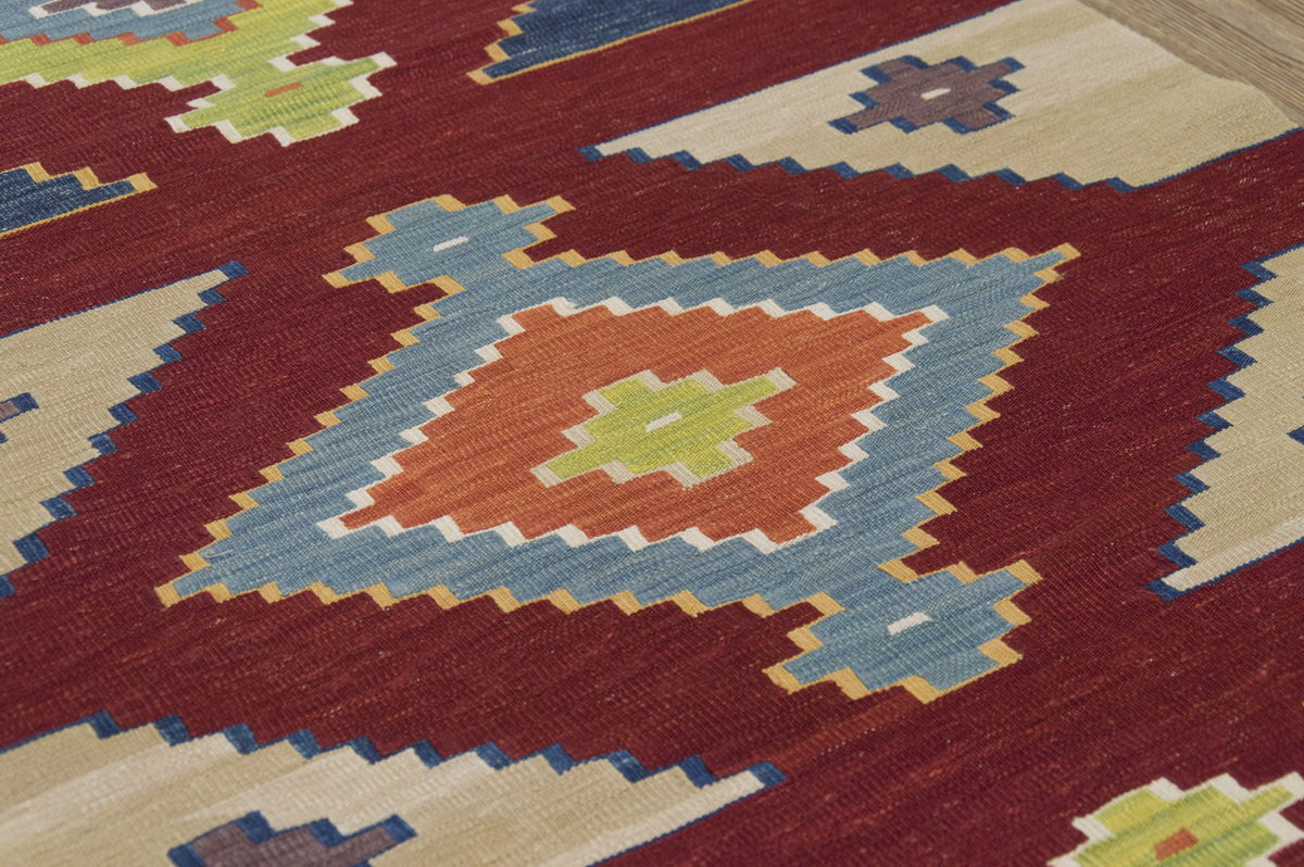 Handwoven Kilim,Turkish Kilim Rug,Oushak Kilim,Handspun Wool Kilim Rug,New Kilim Rug, Natural Color Kilim, 3x8 feet Kilim,3x8 Kilim Rug