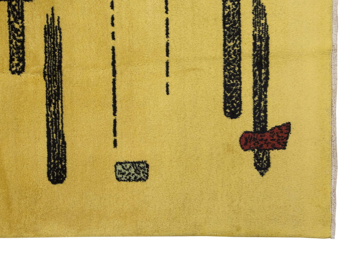 Modern Design Vintage Large Rug, Oushak Area Rug 6'8" x 9'7" feet 202 x 291 cm