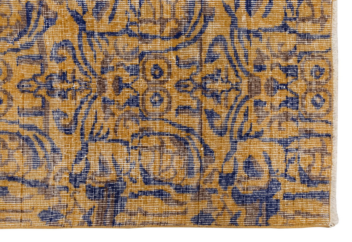 Modern Design Vintage Rug 3'4" x 5'7" feet 102 x 170 cm