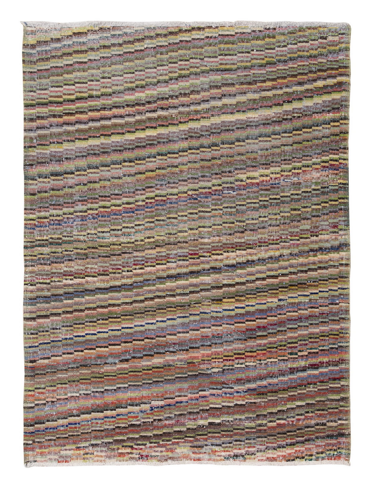 Modern Design Vintage Rug 4'1" x 5'6" feet 125 x 168 cm