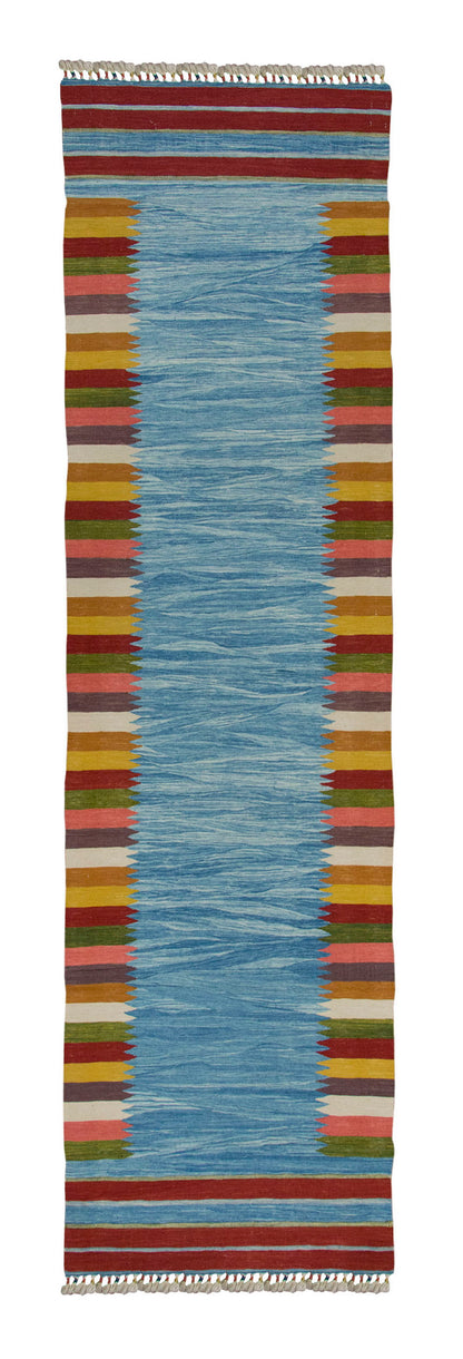 Natural Color Kilim, Oushak Kilim,Handspun Wool Kilim Rug, Handwoven Kilim,New Kilim Rug, 2.9x10.1 ft Kilim,3x10 Kilim Rug,Turkish Kilim Rug