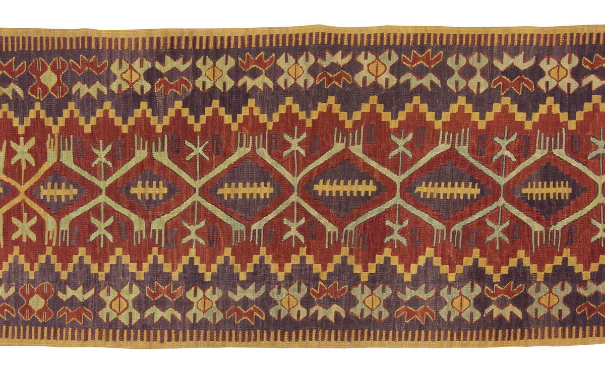 Natural Color Kilim, Oushak Kilim,Handspun Wool Kilim Rug, Handwoven Kilim,New Kilim Rug, 2x6.2 feet Kilim,2x6 Kilim Rug,Turkish Kilim Rug