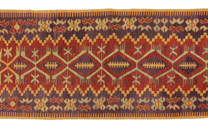 Natural Color Kilim, Oushak Kilim,Handspun Wool Kilim Rug, Handwoven Kilim,New Kilim Rug, 2x6.2 feet Kilim,2x6 Kilim Rug,Turkish Kilim Rug