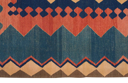 Natural Color Kilim, Oushak Kilim,Handspun Wool Kilim Rug, Handwoven Kilim,New Kilim Rug, 5.2x6.8 feet Kilim,5x7 Kilim Rug,Turkish Kilim Rug