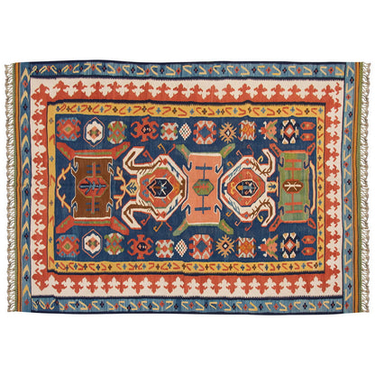 Natural Color Kilim, Oushak Kilim,Handspun Wool Kilim Rug, Handwoven Kilim,New Kilim Rug, 6.5x9.5 feet Kilim,6x9 Kilim Rug,Turkish Kilim Rug
