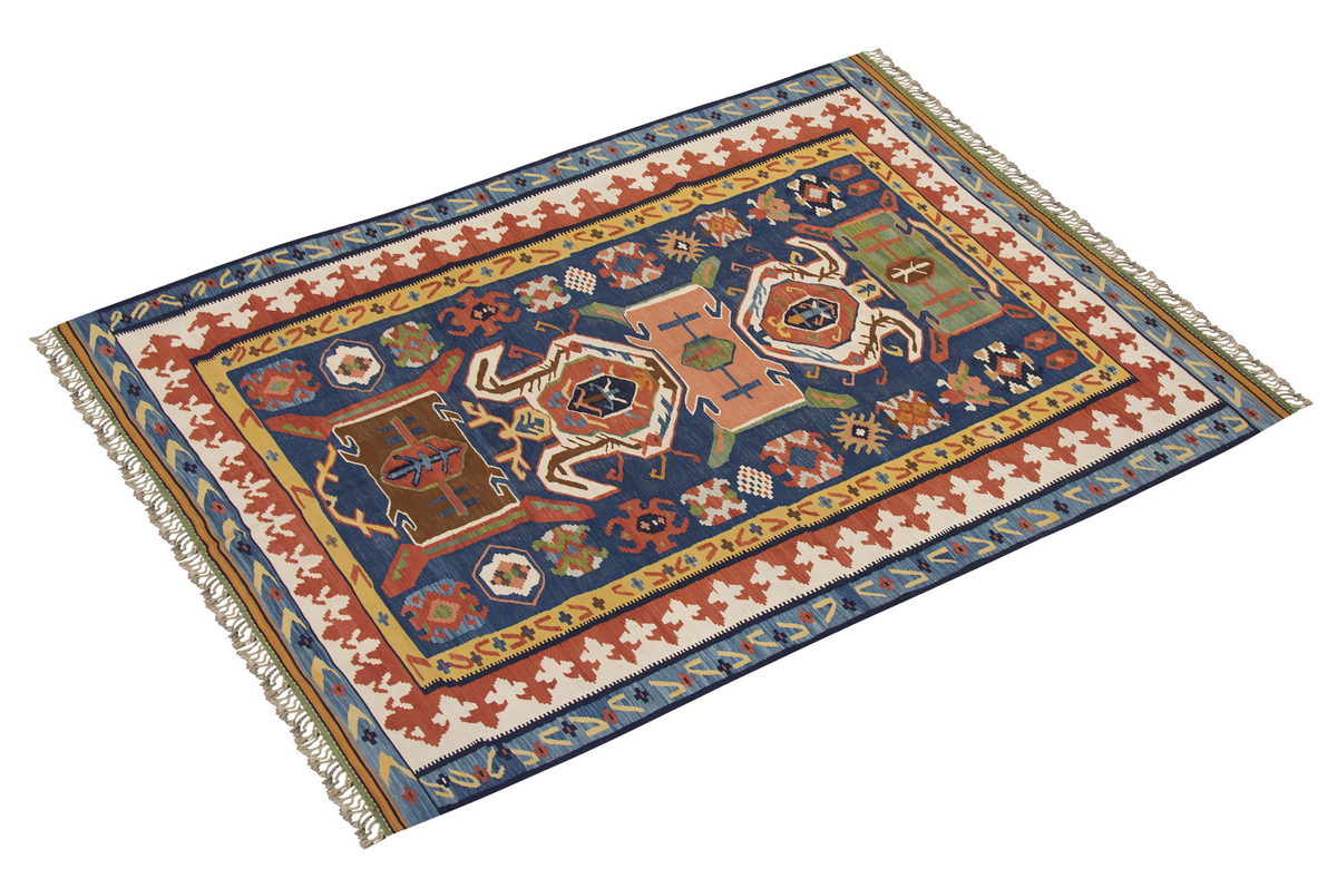 Natural Color Kilim, Oushak Kilim,Handspun Wool Kilim Rug, Handwoven Kilim,New Kilim Rug, 6.5x9.5 feet Kilim,6x9 Kilim Rug,Turkish Kilim Rug