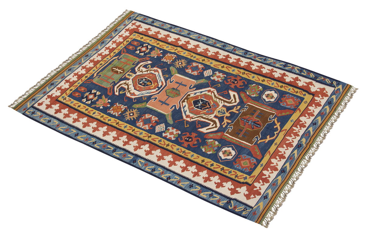 Natural Color Kilim, Oushak Kilim,Handspun Wool Kilim Rug, Handwoven Kilim,New Kilim Rug, 6.5x9.5 feet Kilim,6x9 Kilim Rug,Turkish Kilim Rug