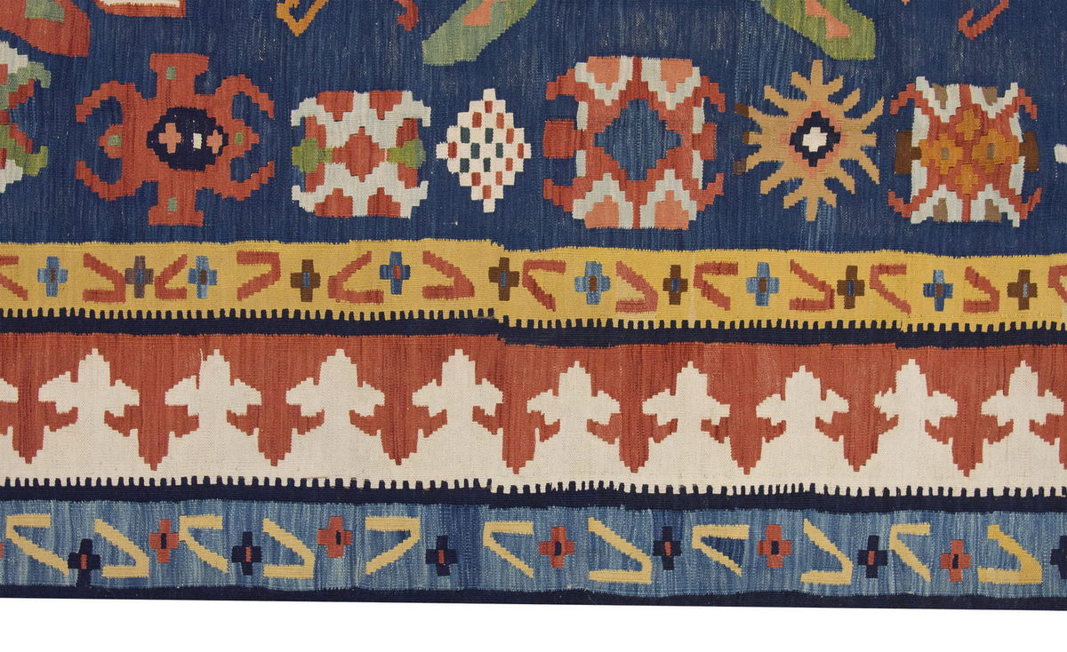 Natural Color Kilim, Oushak Kilim,Handspun Wool Kilim Rug, Handwoven Kilim,New Kilim Rug, 6.5x9.5 feet Kilim,6x9 Kilim Rug,Turkish Kilim Rug