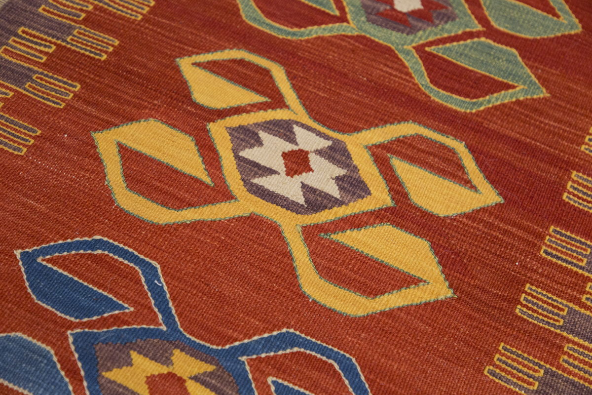 Natural Color Kilim, Oushak Kilim,Handspun Wool Kilim Rug,Handwoven Kilim,New Kilim Rug, 2.4x6.7 feet Kilim,2x7 Kilim Rug,Turkish Kilim Rug