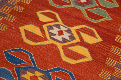 Natural Color Kilim, Oushak Kilim,Handspun Wool Kilim Rug,Handwoven Kilim,New Kilim Rug, 2.4x6.7 feet Kilim,2x7 Kilim Rug,Turkish Kilim Rug