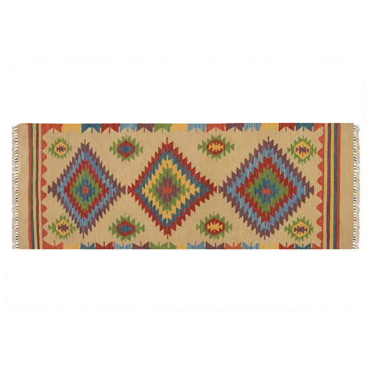 Natural Color Kilim, Oushak Kilim,Handspun Wool Kilim Rug,Handwoven Kilim,New Kilim Rug, 2.5x6.4 feet Kilim,3x6 Kilim Rug,Turkish Kilim Rug