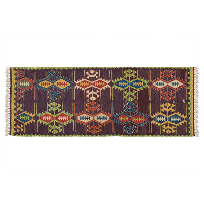 Natural Color Kilim, Oushak Kilim,Handspun Wool Kilim Rug,Handwoven Kilim,New Kilim Rug, 2.7x6.9 feet Kilim,3x7 Kilim Rug,Turkish Kilim Rug