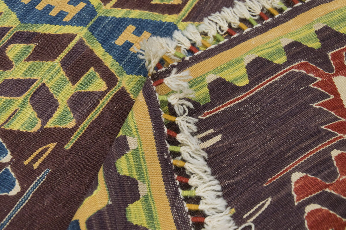 Natural Color Kilim, Oushak Kilim,Handspun Wool Kilim Rug,Handwoven Kilim,New Kilim Rug, 2.7x6.9 feet Kilim,3x7 Kilim Rug,Turkish Kilim Rug