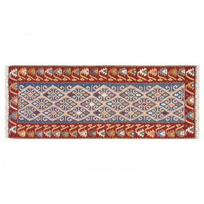 Natural Color Kilim, Oushak Kilim,Handspun Wool Kilim Rug,Handwoven Kilim,New Kilim Rug, 2.9 x 7.2 feet Kilim,3x7 Kilim Rug,Turkish Kilim Rug