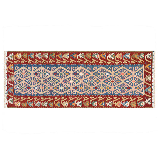 Natural Color Kilim, Oushak Kilim,Handspun Wool Kilim Rug,Handwoven Kilim,New Kilim Rug, 2.9 x 7.2 feet Kilim,3x7 Kilim Rug,Turkish Kilim Rug