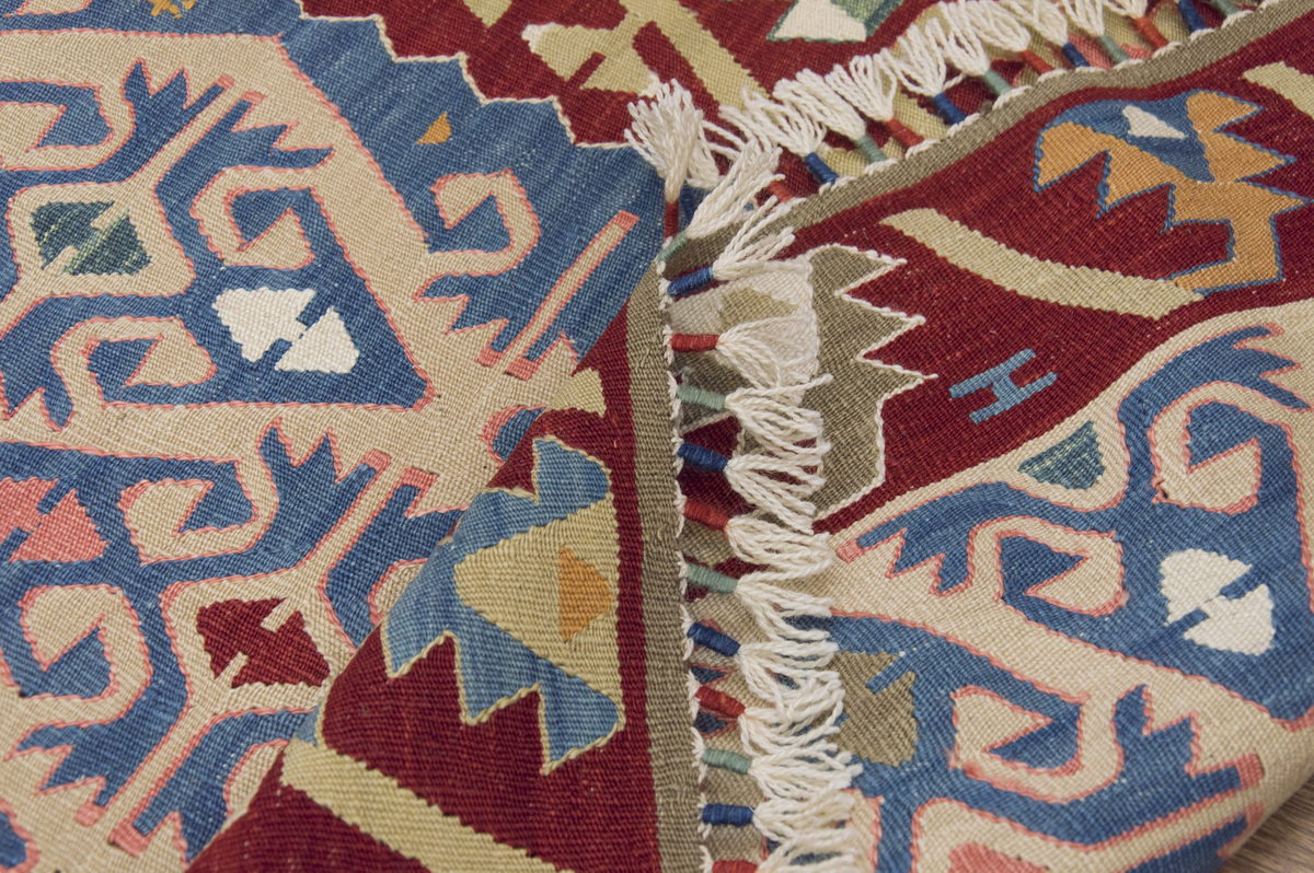 Natural Color Kilim, Oushak Kilim,Handspun Wool Kilim Rug,Handwoven Kilim,New Kilim Rug, 2.9 x 7.2 feet Kilim,3x7 Kilim Rug,Turkish Kilim Rug