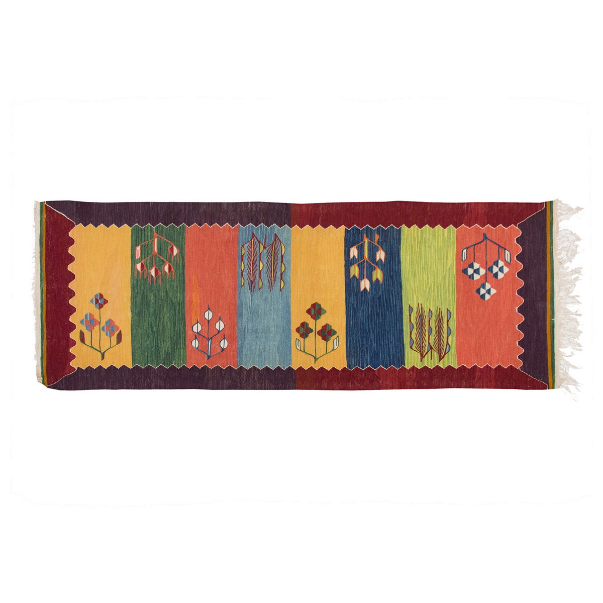 Natural Color Kilim, Oushak Kilim,Handspun Wool Kilim Rug,Handwoven Kilim,New Kilim Rug, 2.9x7.5 feet Kilim,3x8 Kilim Rug,Turkish Kilim Rug