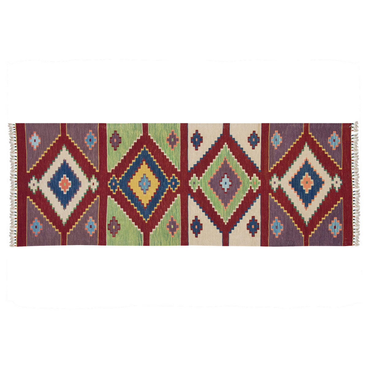 Natural Color Kilim, Oushak Kilim,Handspun Wool Kilim Rug,Handwoven Kilim,New Kilim Rug, 2.9x7.8 feet Kilim,3x8 Kilim Rug,Turkish Kilim Rug