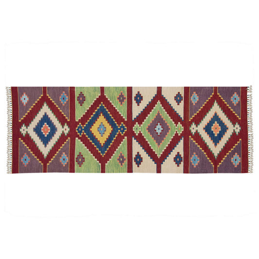 Natural Color Kilim, Oushak Kilim,Handspun Wool Kilim Rug,Handwoven Kilim,New Kilim Rug, 2.9x7.8 feet Kilim,3x8 Kilim Rug,Turkish Kilim Rug