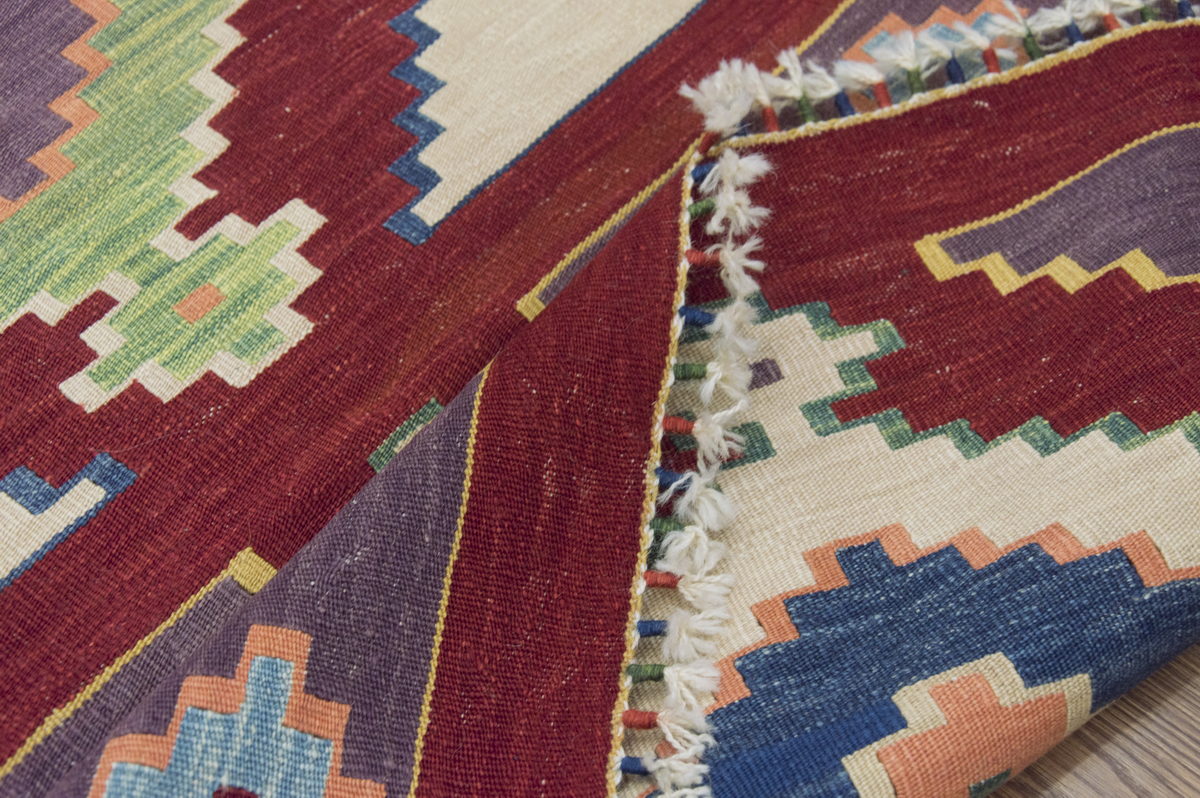 Natural Color Kilim, Oushak Kilim,Handspun Wool Kilim Rug,Handwoven Kilim,New Kilim Rug, 2.9x7.8 feet Kilim,3x8 Kilim Rug,Turkish Kilim Rug