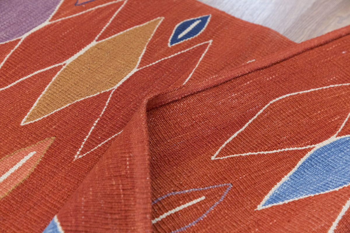 Natural Color Kilim, Oushak Kilim,Handspun Wool Kilim Rug,Handwoven Kilim,New Kilim Rug, 3 x 8'9 feet Kilim,3x9 Kilim Rug,Turkish Kilim Rug