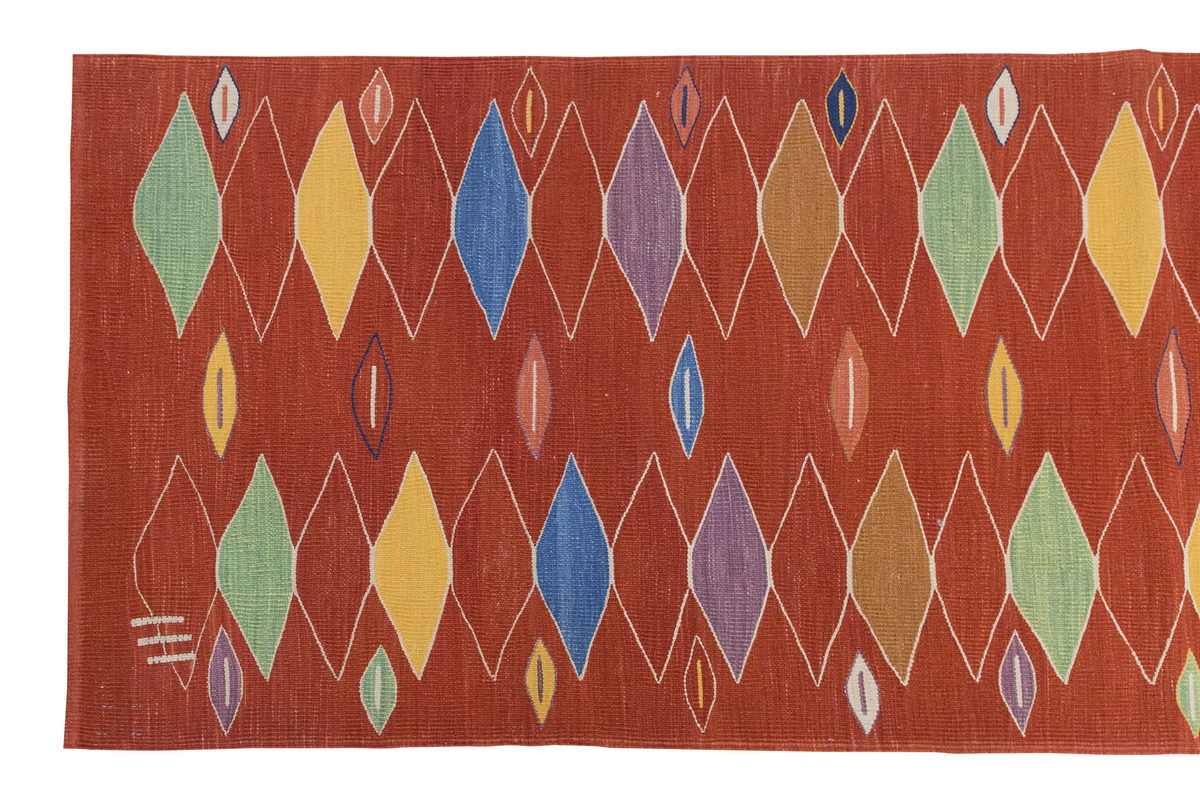Natural Color Kilim, Oushak Kilim,Handspun Wool Kilim Rug,Handwoven Kilim,New Kilim Rug, 3 x 8'9 feet Kilim,3x9 Kilim Rug,Turkish Kilim Rug