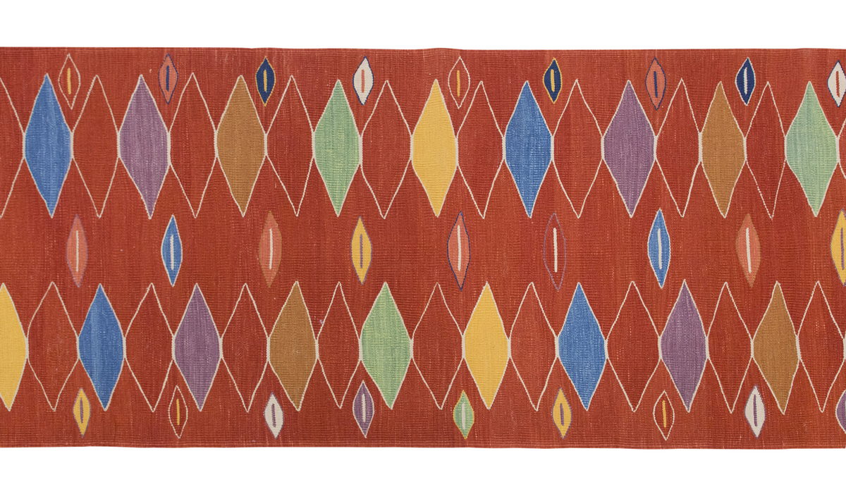 Natural Color Kilim, Oushak Kilim,Handspun Wool Kilim Rug,Handwoven Kilim,New Kilim Rug, 3 x 8'9 feet Kilim,3x9 Kilim Rug,Turkish Kilim Rug