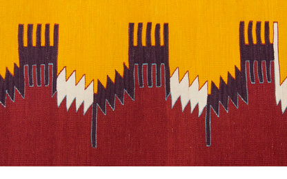 Natural Color Kilim, Oushak Kilim,Handspun Wool Kilim Rug,Handwoven Kilim,New Kilim Rug, 3 x 9'5 feet Kilim,3x9 Kilim Rug,Turkish Kilim Rug
