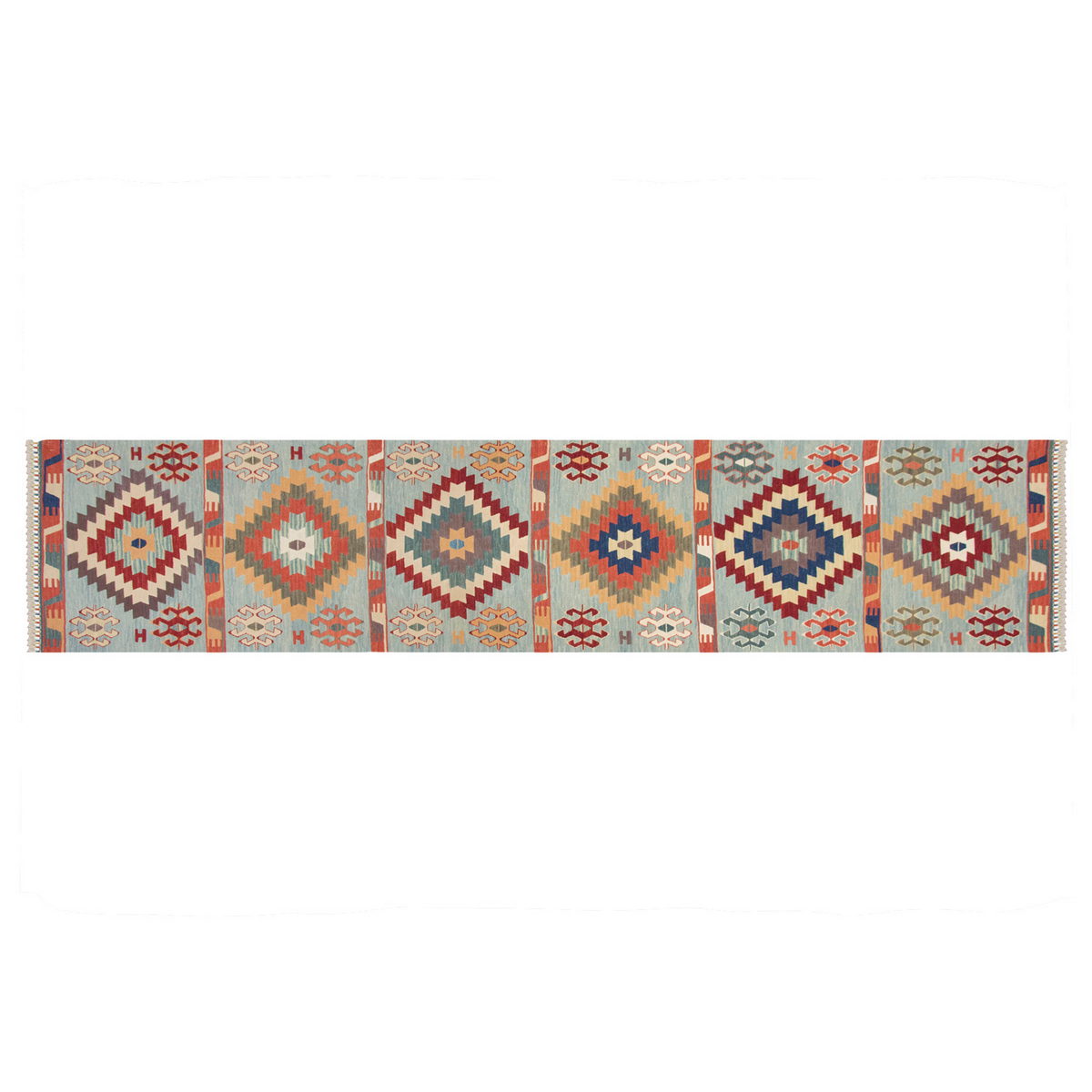 Natural Color Kilim, Oushak Kilim,Handspun Wool Kilim Rug,Handwoven Kilim,New Kilim Rug, 3x10 feet Kilim,3x10 Kilim Rug,Turkish Kilim Rug