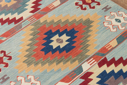 Natural Color Kilim, Oushak Kilim,Handspun Wool Kilim Rug,Handwoven Kilim,New Kilim Rug, 3x10 feet Kilim,3x10 Kilim Rug,Turkish Kilim Rug
