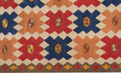 Natural Color Kilim, Oushak Kilim,Handspun Wool Kilim Rug,Handwoven Kilim,New Kilim Rug, 4.10x6.7 feet Kilim,5x7 Kilim Rug,Turkish Kilim Rug