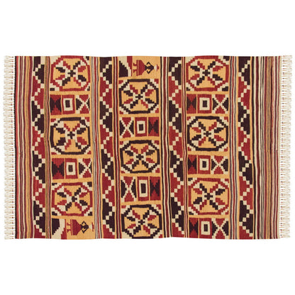 Natural Color Kilim,Oushak Kilim,Handspun Wool Kilim Rug, Handwoven Kilim,New Kilim Rug, 3.11x5.6 feet Kilim,4x6 Kilim Rug,Turkish Kilim Rug