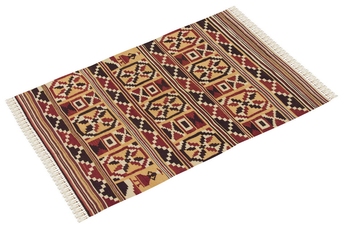 Natural Color Kilim,Oushak Kilim,Handspun Wool Kilim Rug, Handwoven Kilim,New Kilim Rug, 3.11x5.6 feet Kilim,4x6 Kilim Rug,Turkish Kilim Rug