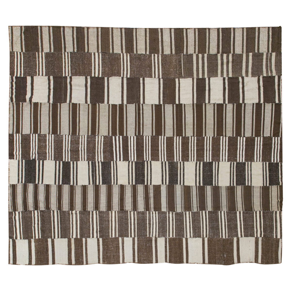 Neutral Kilim 11'2" x 14'1" feet 340 x 430 cm
