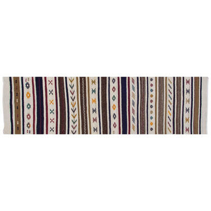 Neutral Kilim 2'8" x 10'4" feet  82 x 315 cm