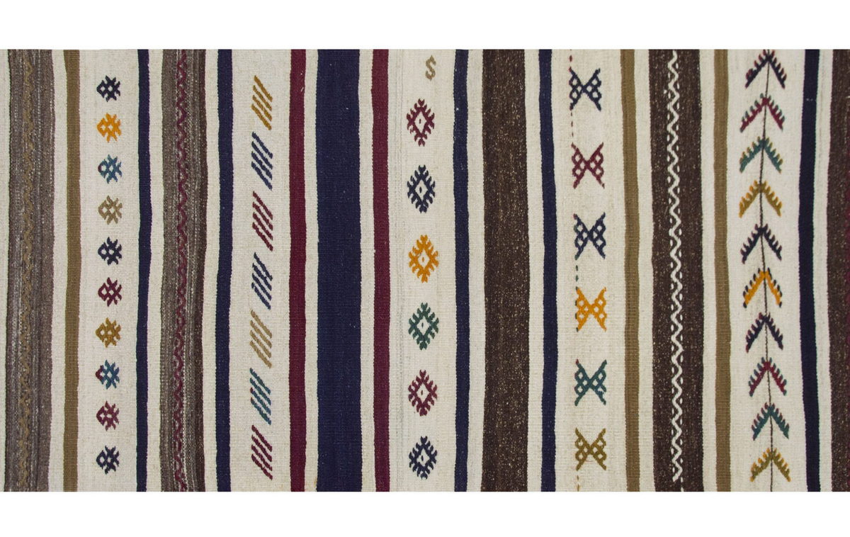 Neutral Kilim 2'8" x 10'4" feet  82 x 315 cm