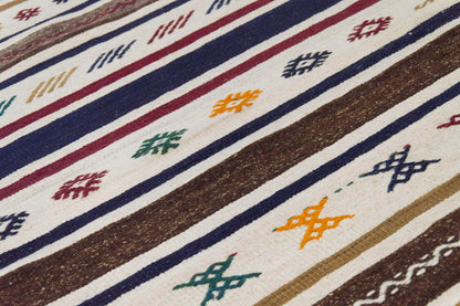 Neutral Kilim 2'8" x 10'4" feet  82 x 315 cm