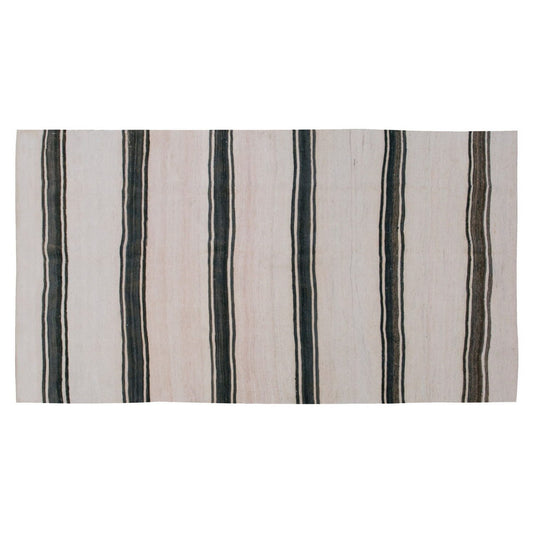 Neutral Kilim 4'1" x 7'5" feet 125 x 225 cm