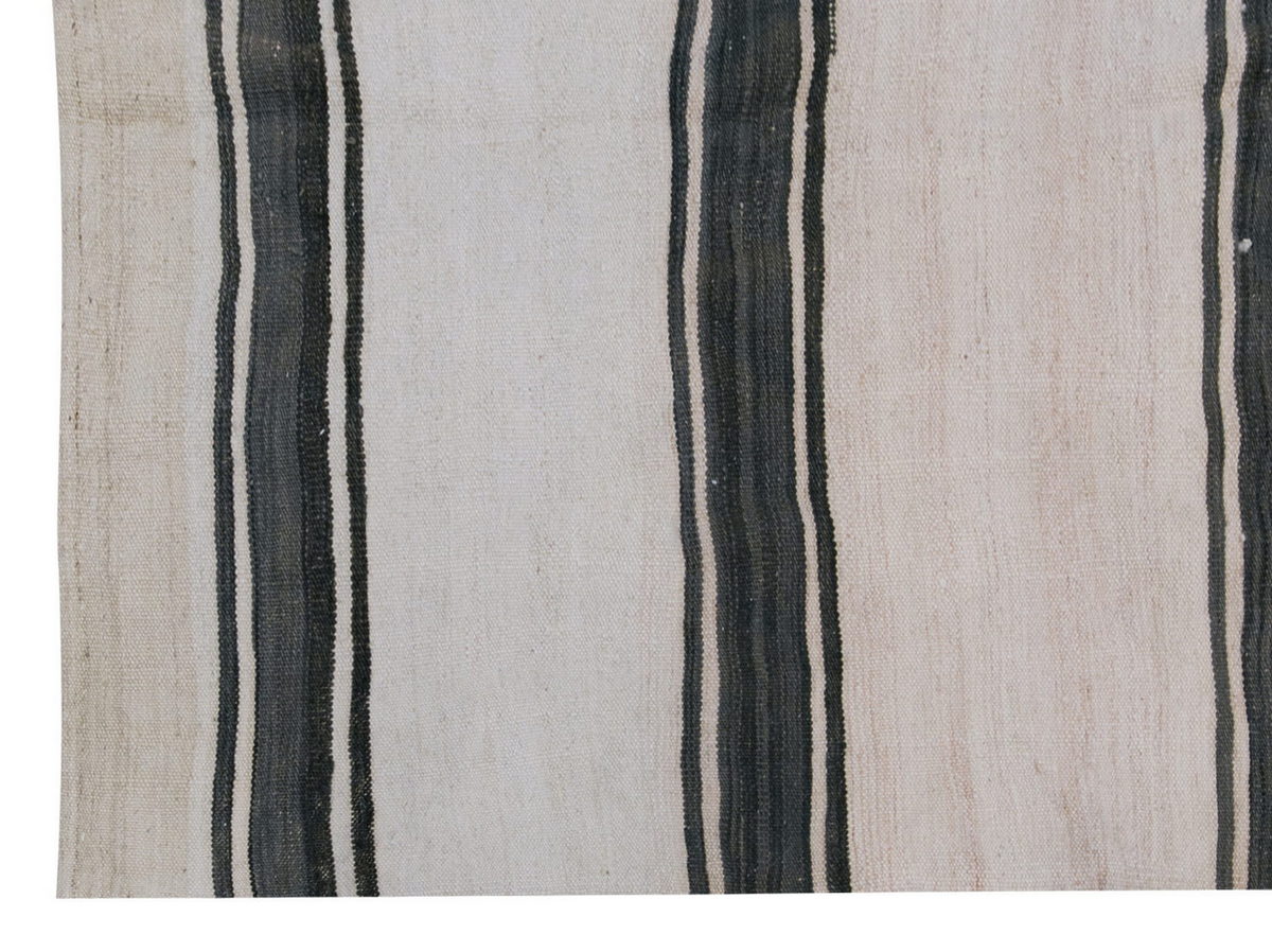 Neutral Kilim 4'1" x 7'5" feet 125 x 225 cm