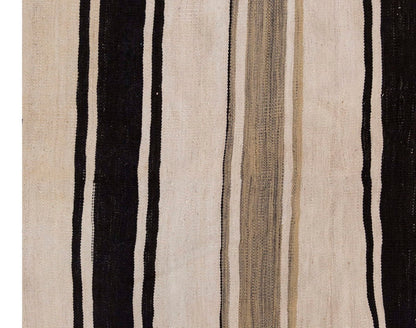 Neutral Kilim 4'1" x 7'7" feet 125 x 230 cm