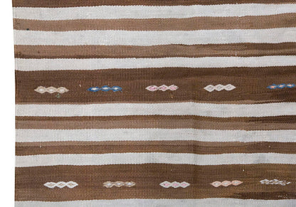 Neutral Kilim 4'10" x 5'4" feet 147 x 163 cm