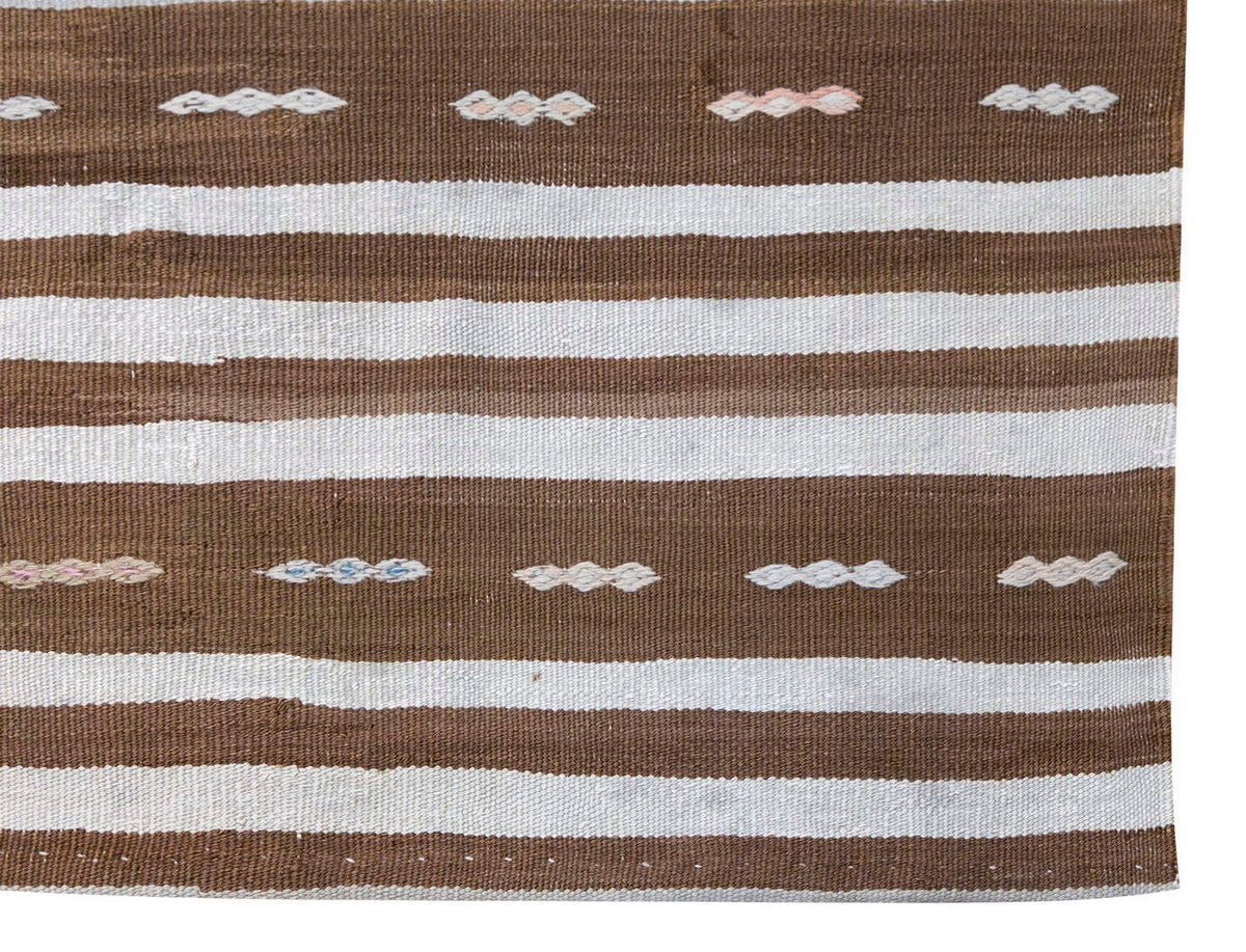 Neutral Kilim 4'10" x 5'4" feet 147 x 163 cm