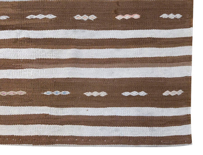 Neutral Kilim 4'10" x 5'4" feet 147 x 163 cm
