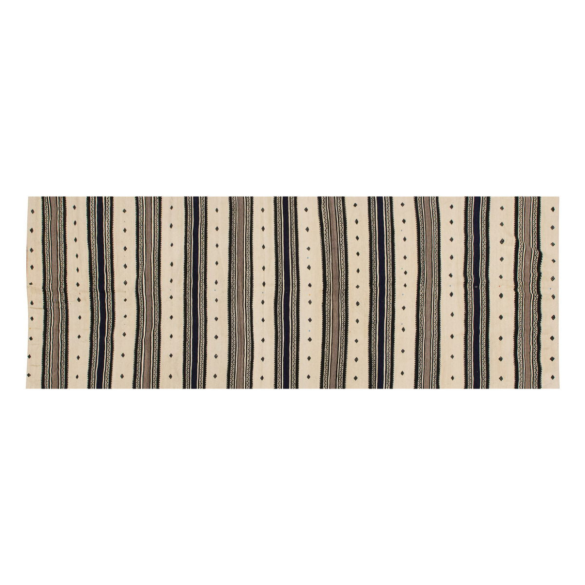 Neutral Kilim 4'4" x 10'4" feet 131 x 315 cm